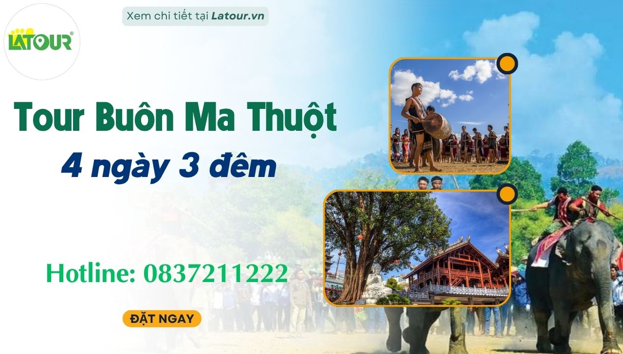 Tour Du lịch Buôn Ma Thuột 4 ngày 3 đêm