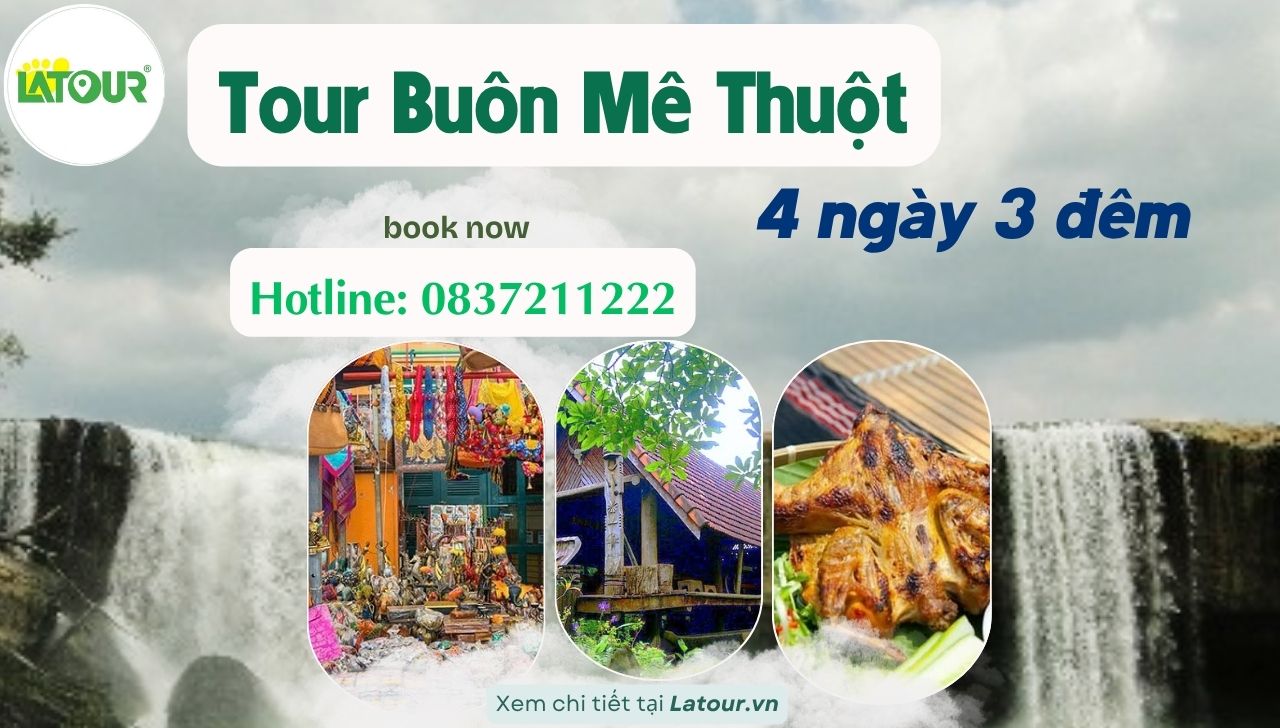 Tour du lịch Buôn Ma Thuột 4 ngày 3 đêm giá rẻ