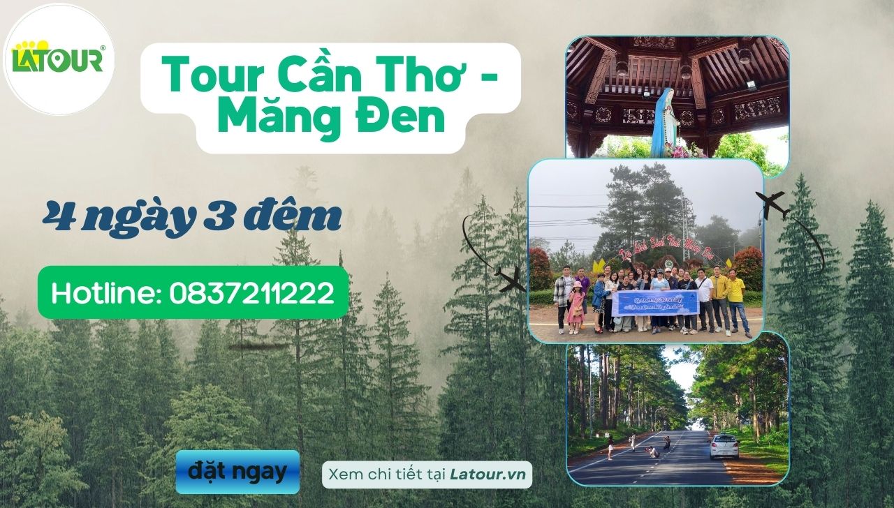 Tour Cần Thơ Măng Đen 4 ngày 4 đêm ngày 2