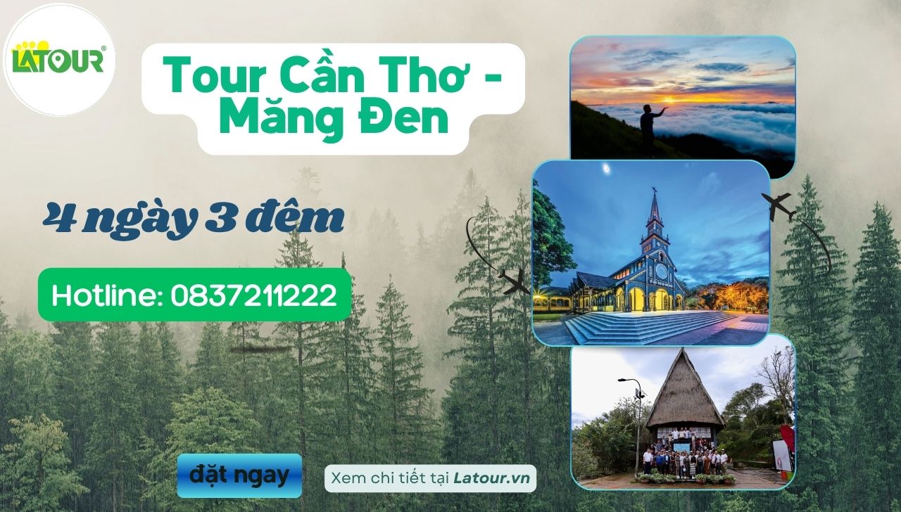 Tour Cần Thơ Măng Đen 4 ngày 4 đêm ngày 3