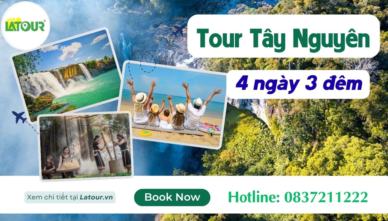 Tour du lich Tây Nguyên 4 Ngày 3 Đêm