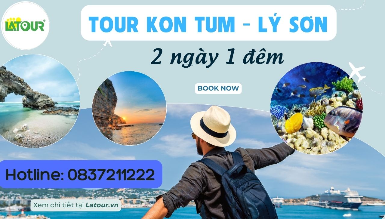 Tour Đảo Lý Sơn 2 ngày 1 đêm đi từ Kon Tum