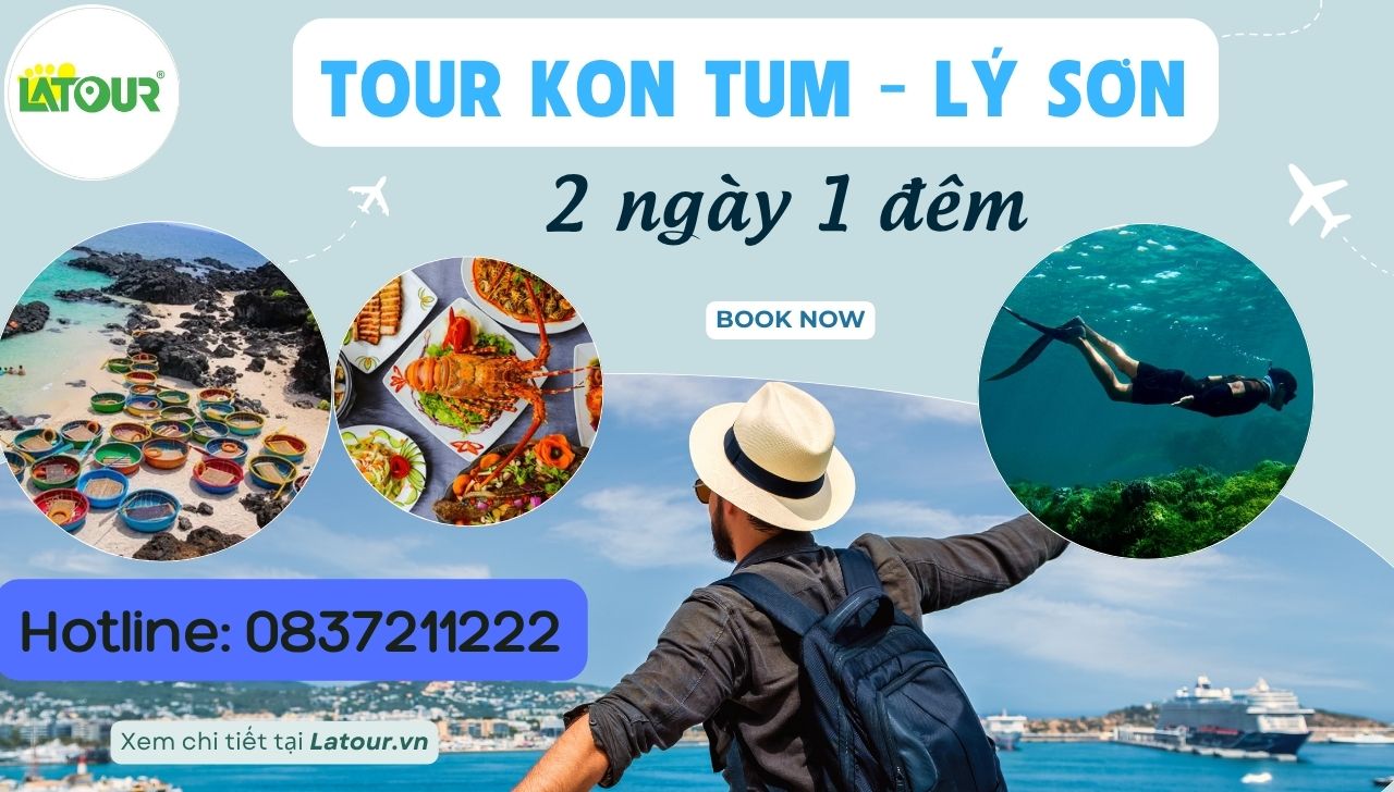Tour Đảo Lý Sơn 2 ngày 1 đêm đi từ Kon Tum