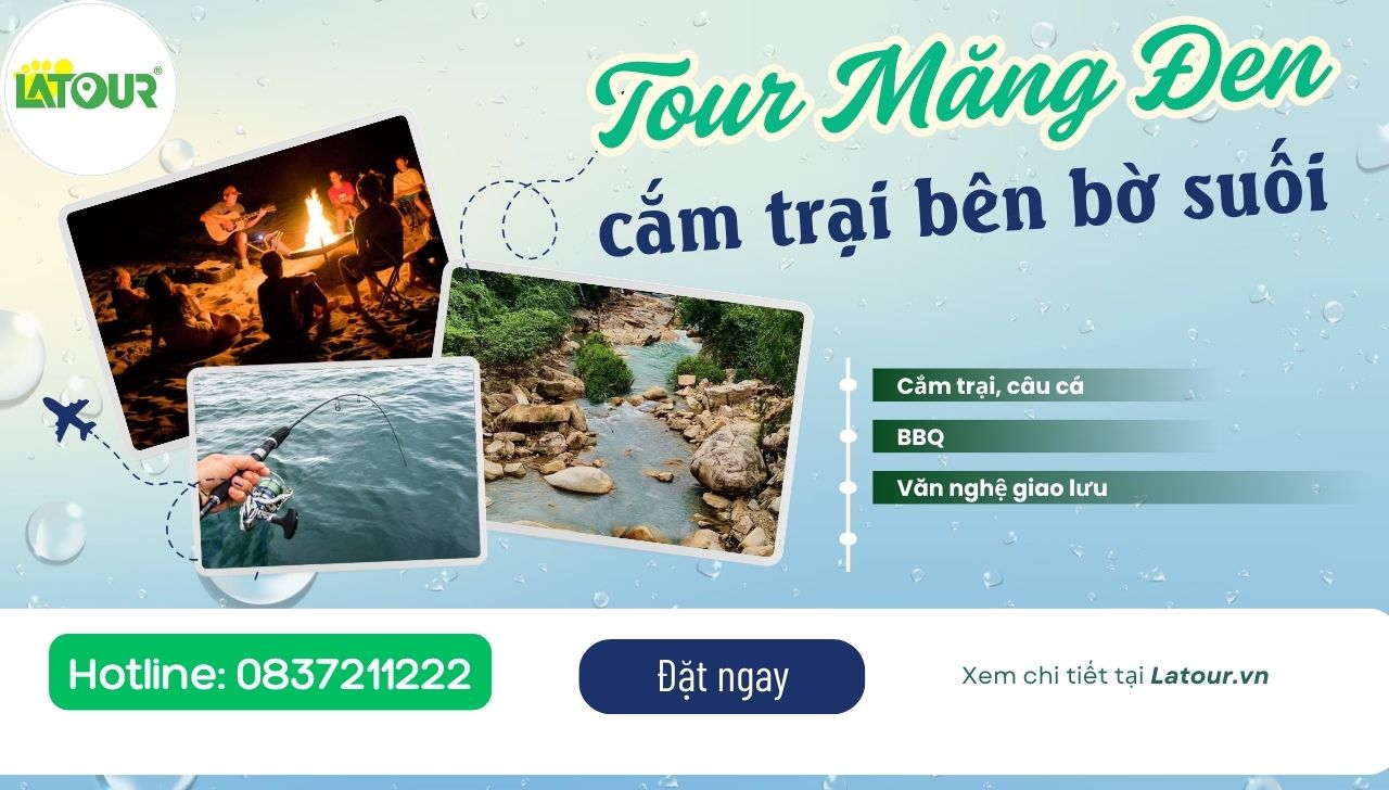 Tour cắm trại bên bờ suối Măng Đen