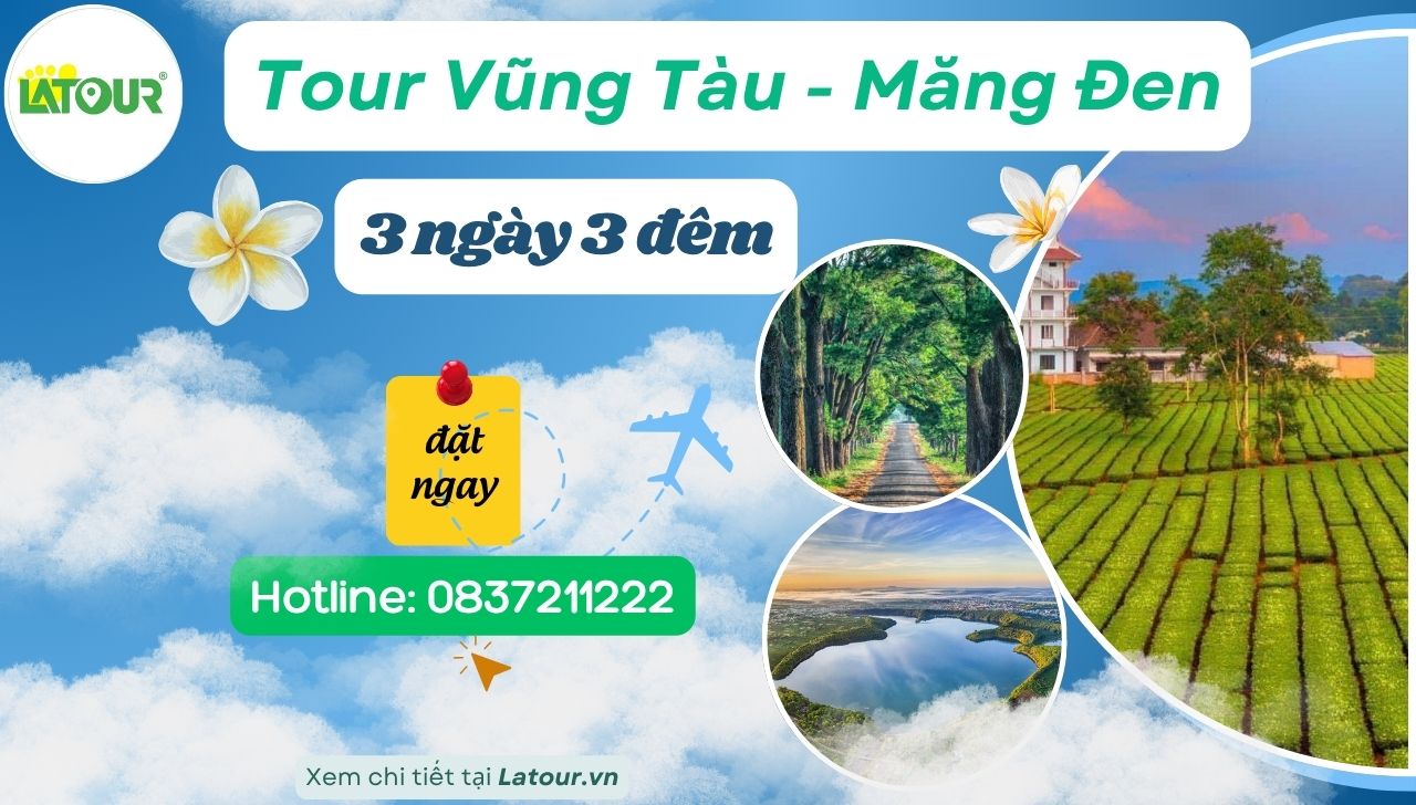 Tour Vũng Tàu Măng Đen 3 ngày 3 đêm ngày 1