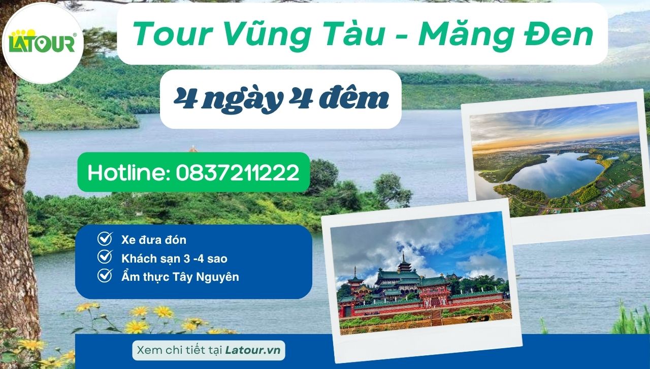 Tour Vũng Tàu Măng Đen 4 ngày 4 đêm ngày 1