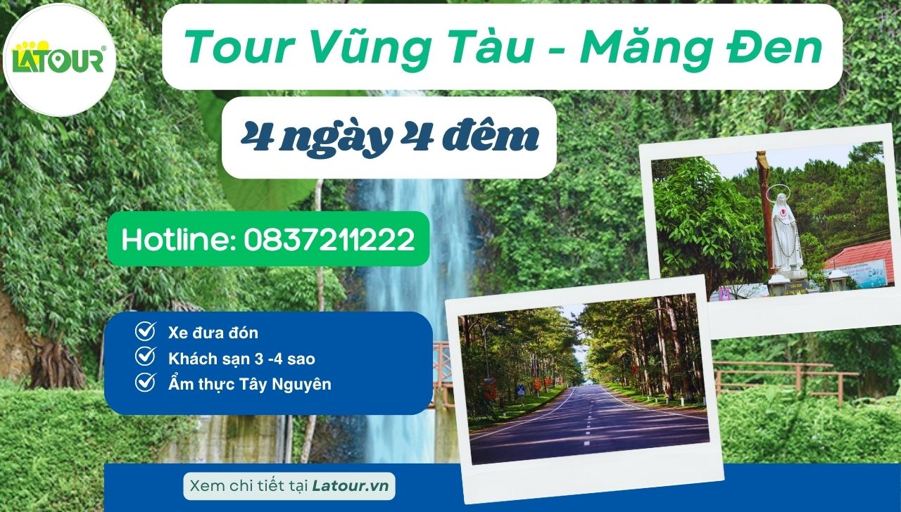 Tour Vũng Tàu Măng Đen 4 ngày 4 đêm ngày 2