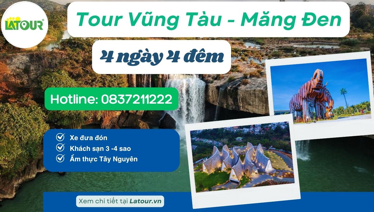 Tour Vũng Tàu Măng Đen 4 ngày 4 đêm ngày 4