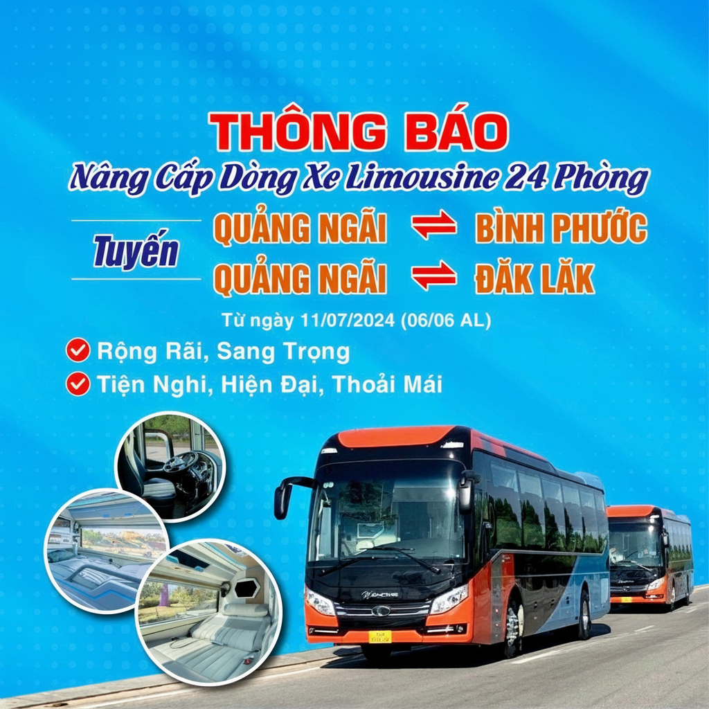 Xe khách Gia Lai Quảng Ngãi Xe khách Gia Lai Quảng Ngãi