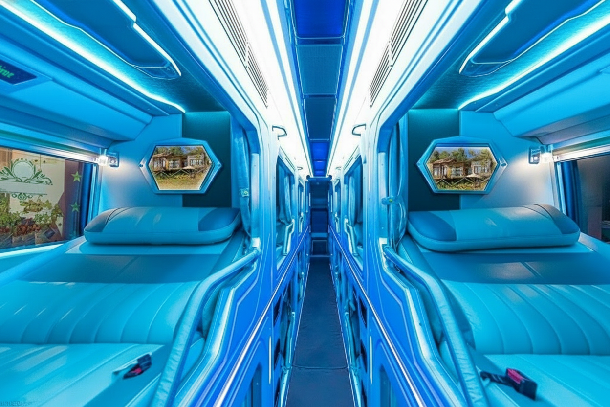 Nội thất xe giường nằm cao cấp Nội thất xe giường nằm cao cấp
