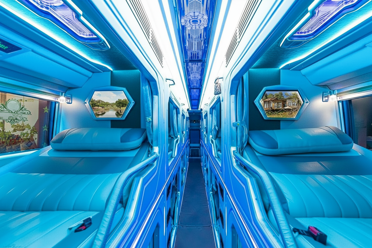 Nội thất xe giường nằm cao cấp